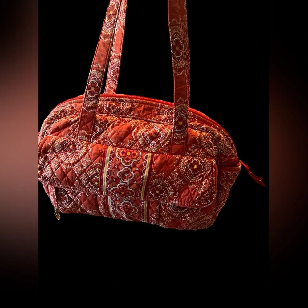 Vera Bradley Diaper‎ Bag, Orange Paprika Print